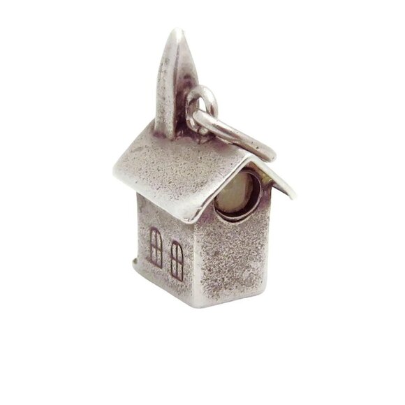 Vintage Sterling Silver Walter Lampl Church The Lord's Prayer Charm 1930s - Picture 4 of 8